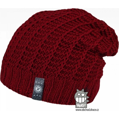 Dráče Merino pletená čiapka Dráča Harmony 21 bordo