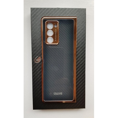 GKK Луксозен Калъф за Samsung Galaxy Z Fold 2, GKK Painting Carbon Case, Кафяв (5901012313128)