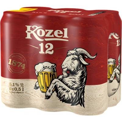 Kozel 12° 6 x 0,3 l (plech)