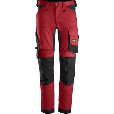 Snickers Workwear Pracovné nohavice AllroundWork Stretch červené