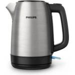 Philips Daily Collection Metal Kettle - 1.7L, Light Indicator, 360° Base, Micro Strainer Filter, Flat Heating Element, Spring Lid, Energy Saving, Safe Design, Fast Boiling (HD9350/90) Електрически кани
