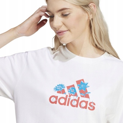 adidas Dámske tričko Flower Pack Badge of Sport IT1421 white