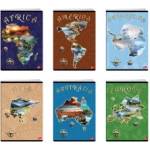 Elisa Тетрадка с телчета Continents А5 60л редове
