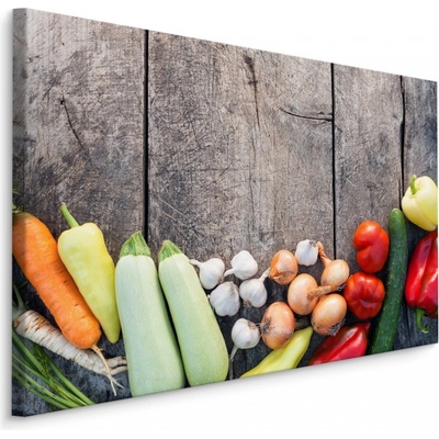MyBestHome BOX Plátno Zelenina Na Dřevu Varianta: 40x30