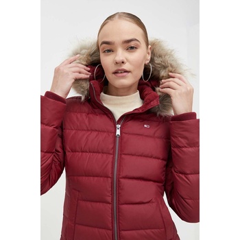 Tommy Jeans Пухено яке Tommy Jeans в бордо зимен модел DW0DW08588 (DW0DW08588)