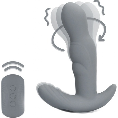 Shots Loveline Rotating Prostate Stimulator with Remote Control Gotham Grey