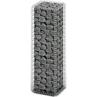 ZBXL Gabionový koš s víky z pozinkovaného drátu 100 x 30 x 30 cm
