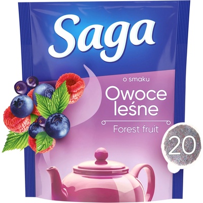SAGA ovocný čaj lesné plody 20 x 1,7 g