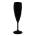 RK-PREMIUM BLACK -Чаша за шампанско поликарбонат 180ml. Ø5.5xh21.8cm ЧЕРНА (GB. C18) (0151662)