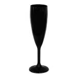 RK-PREMIUM BLACK -Чаша за шампанско поликарбонат 180ml. Ø5.5xh21.8cm ЧЕРНА (GB. C18) (0151662)