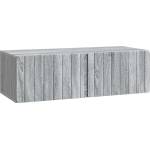 vidaXL Стенно монтиран ТВ шкаф 98 x 41 x 30 см Сив Сонома (898361)