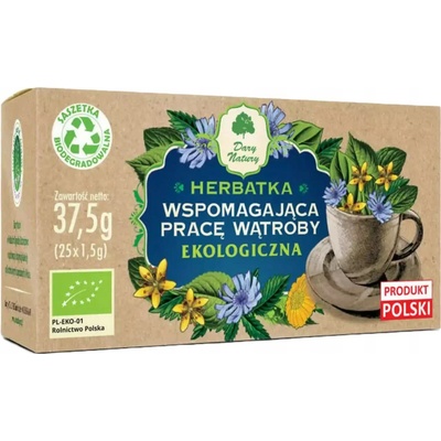 Dary Natury Bylinný čaj pro podporu činnosti jater BIO 25x1,5g