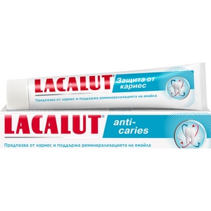 Lacalut Паста за зъби Anti-Caries, 75 ml - baby