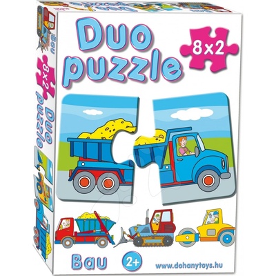 Dohány 638-4 baby 2-obrázkové Duo Pracovní auta 16 dílků