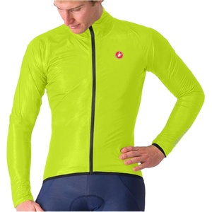Castelli Мъжко водоустойчиво яке за колоездене Castelli Squall Shell Jacket Cycling jacket - Electric Lime / Black (051-1213-0111)