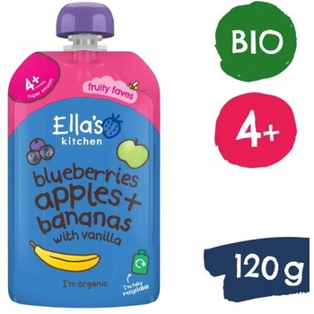 Ella's Kitchen BIO Ябълка, боровинка и банан (120 g)