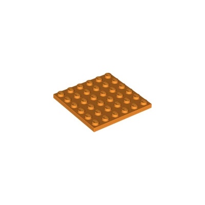 3958 Orange Plate 6 x 6