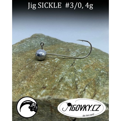 Jigovky.cz Jigové hlavičky Sickle vel.3 4g 5 ks