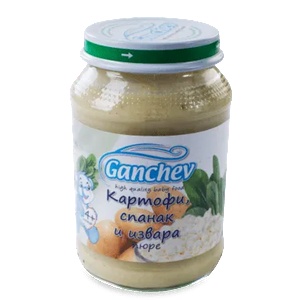 Ганчев пюре Картофи със спанак и извара
