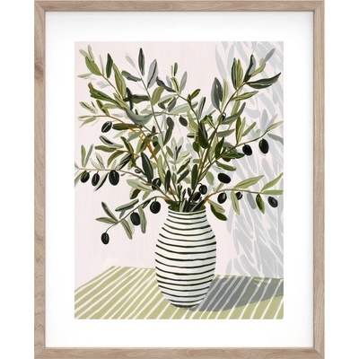Styler Печатна картина с включена рамка 40x50 cm Olive Bunch II - Styler (OB-22232)