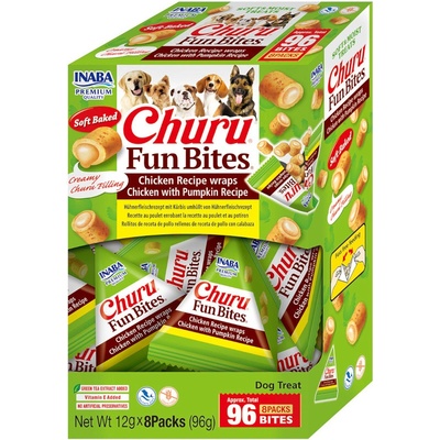 Churu Inaba Fun Bites dog snack kuře&dýně 96 g