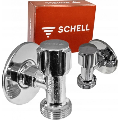 SCHELL ventil rohový pračkový Comfort 1/2"-3/4" bez klapky s horným ovládaním chróm 054400699
