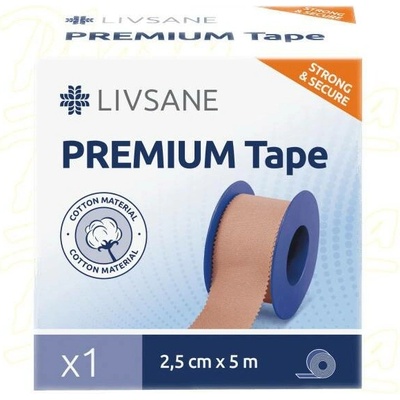 PXG Pharma GmbH LIVSANE Fixační páska Premium béžová 2,5 cm x 5 m 1 ks