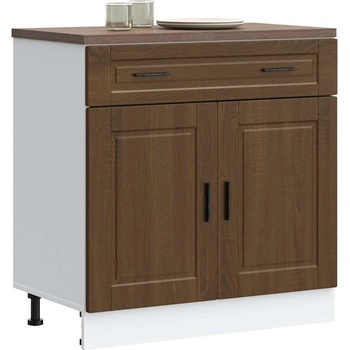 vidaXL Кухненски шкаф Porto, кафяв дъб, инженерно дърво (853984)