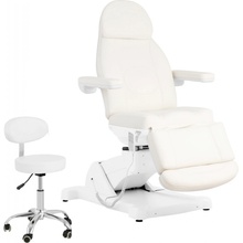 physa Elektrické kozmetické lehátko s rolovacou stoličkou - 3 motory - 300 W - 190 x 85 x 60 - 90 cm - 150 kg každé - biele PHYSA PORTICI
