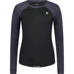 Mons Royale Дамска фланелка с дълъг ръкав за колоездене Mons Royale Women's Tarn Merino L/S Merino longsleeve - Black / 9 Iron - размер XS (156-2460-0211)