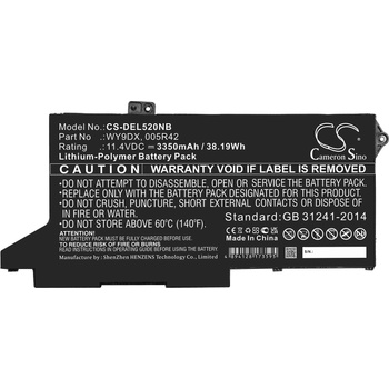 Image 1 of Cameron Sino Батерия за лаптоп DELL Latitude 5420, Latitude 5520 005R42, WY9DX LiPo 11.4V 3350mAh CAMERON SINO (CS-DEL520NB)