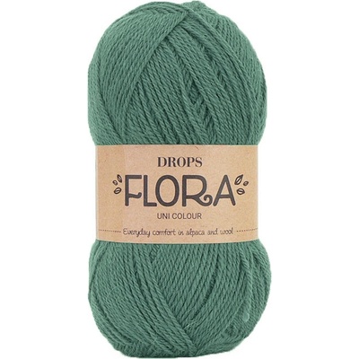 Příze DROPS Flora uni colour 23 - lesní zeleň