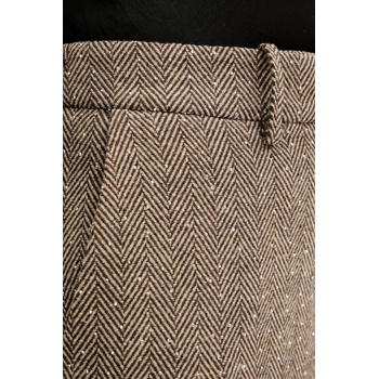 Ermanno Scervino Панталон Ermanno Scervino в кафяво с разкроени краища, с висока талия 57TP002ED0 (57TP002ED0)