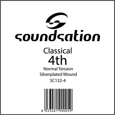 Soundsation Единична 4-та струна за класическа китара sc132-4 четвърта