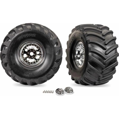 TRAXXAS Traxxas kolo disk chromovaný pneu Terra Groove pár