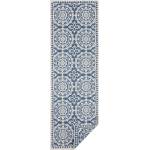 Hanse Home Синьо-кремав килим за открито , 80 x 250 cm Jardin - NORTHRUGS (104130-80x250)