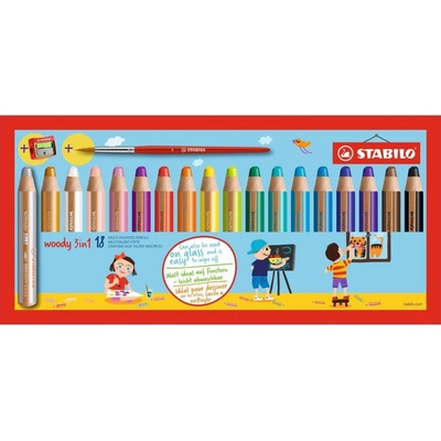 STABILO 252698 WOODY 3 IN 1 18ks