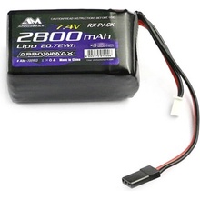 ArrowMax akumulátor prijímača (LiPo) (modelárstvo) 7.4 V 2800 mAh hrb JR; AM-700913
