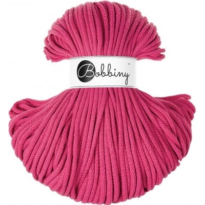 Bobbiny bavlněná šňůra PREMIUM 5mm Dopamine PINK