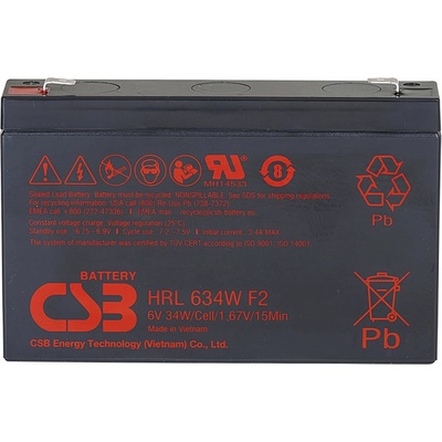 CSB HRL 634W 6V 9Ah