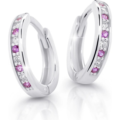 Cutie Jewellery dětské z bílého zlata kroužky C3342B-Ametyst
