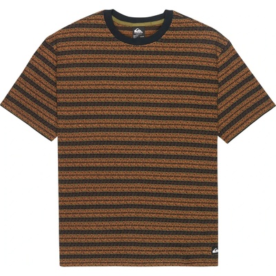 Quiksilver Мъжка тениска Quiksilver Okano Jacquard S/S Tee T-shirt - Black Horizons Horizontal - размер XL (216-8987-0115)