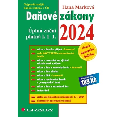 Daňové zákony 2024 - Úplná znění k 1. 1. 2024