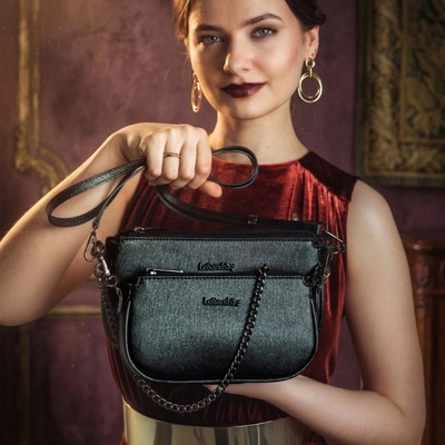 Le Sands kabelka crossbody čierna 4609 C