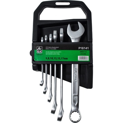 GK Tools sada očkoplochých klíčů, matné 6-17 mm 6 dílů P16141