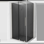 Mexen Velar плъзгаща се душ кабина 130 x 80 см, графит, изчеткан никел - 871-130-080-41-97 (871-130-080-41-97)