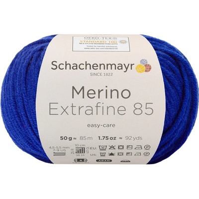 Schachenmayr Merino extrafine 85 Modrá 253