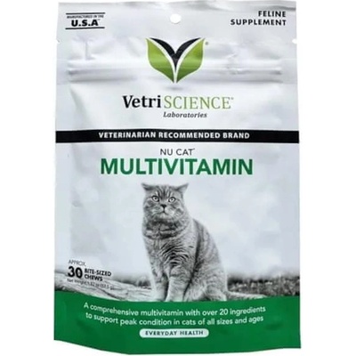 VetriScience Nu Cat Multivitamin žuvacie tablety 30 tbl 37,5 g