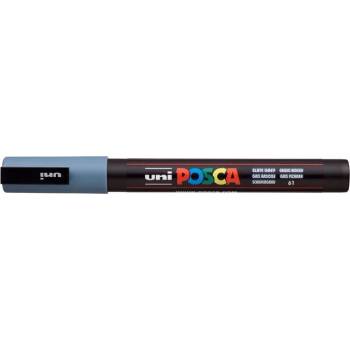 uni Декоративен маркер, 0, 9-1, 3 мм, UNI "Posca PC-3M", шистово сив 284828000 (284828000)