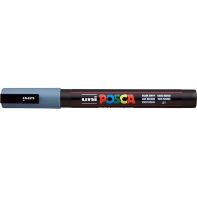 uni Декоративен маркер, 0, 9-1, 3 мм, UNI "Posca PC-3M", шистово сив 284828000 (284828000)